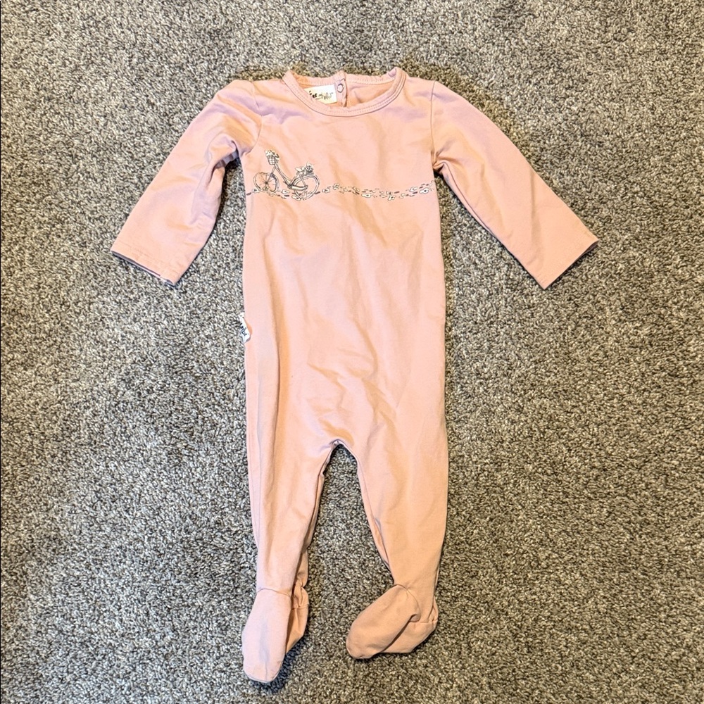 Pink Onesie with Button Back